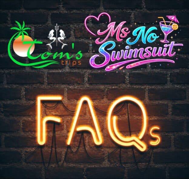 Ms No Swimsuit 2027 FAQ answering questions about Hedonism II Jamaica and Tom’s Trips